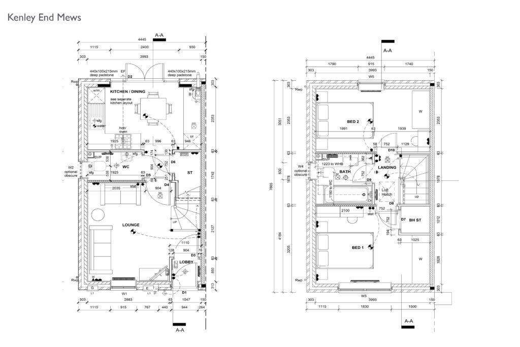 Kenley semi-detached floor plan