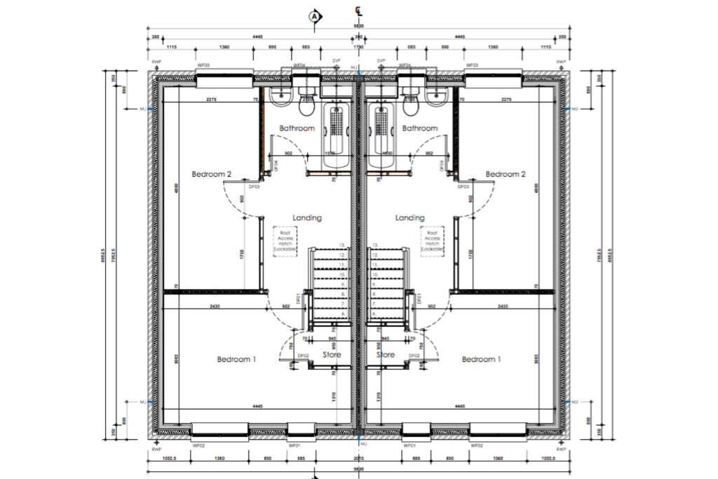 Type A First Floor Plan