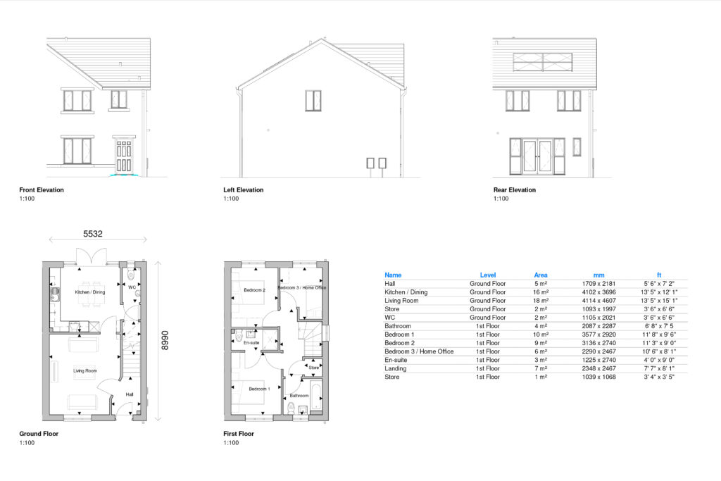 Room dimensions & floor plans