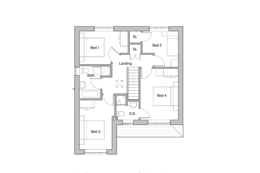 Type J First Floor Plan