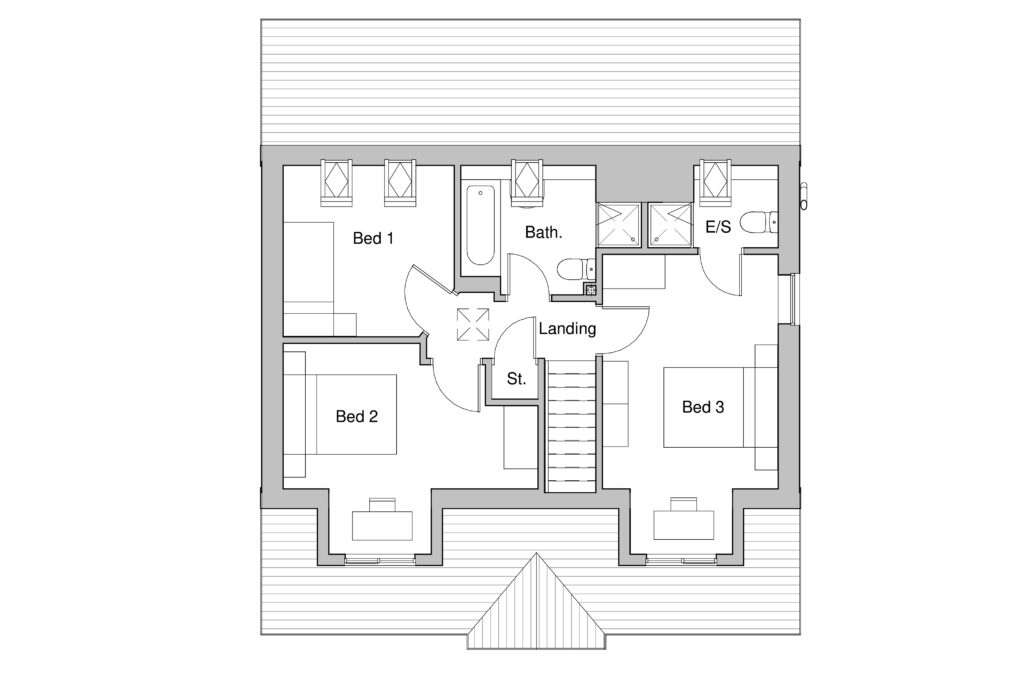 Type L Dormer Floor Plan