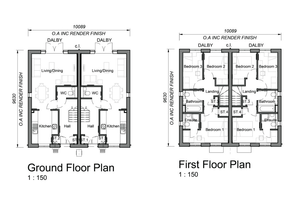 Dalby Floor Plan, Traditional Build - Phase 5