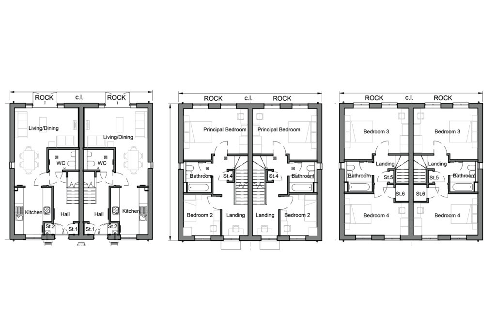 Rockingham Semi detached Floor Plan