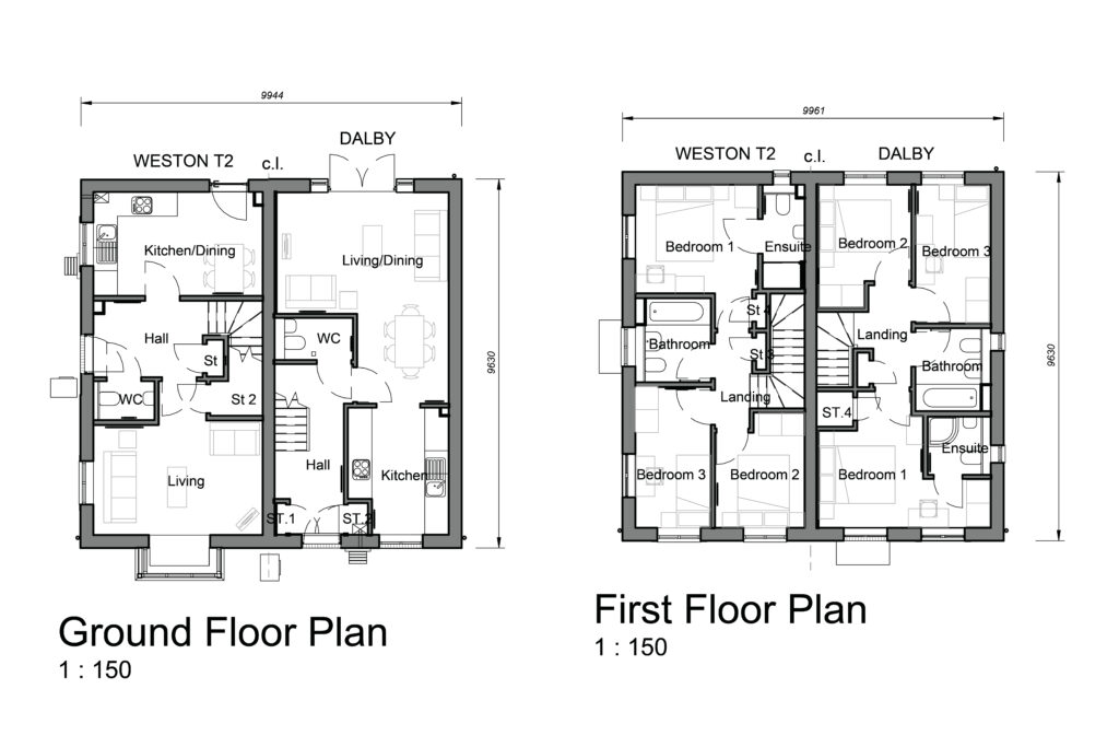 Weston Floor Plan, Traditional Build - Phase 5