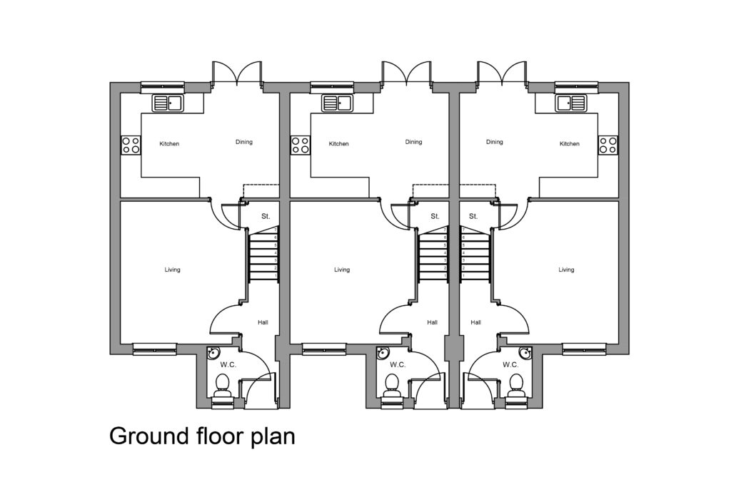 A2 mews ground floor plan