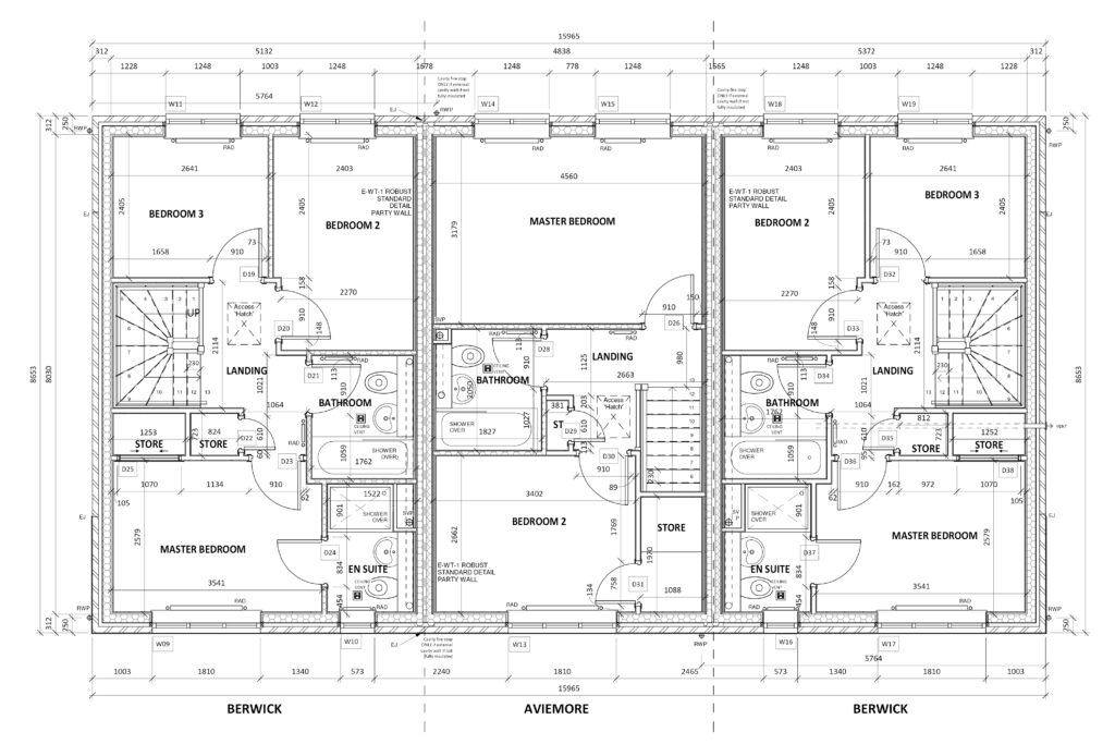 Aviemore mid terrace first floor plans (the middle floor plan)